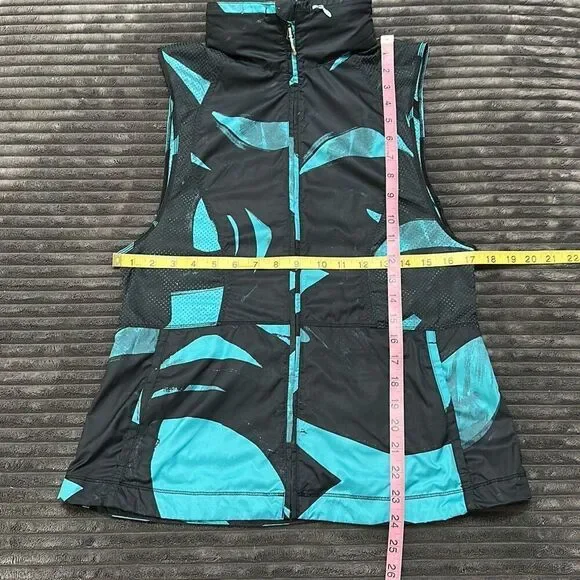 Lululemon Pack It Packable Vest Hidden Hood Blue Black Women’s Size 6 - Picture 8 of 12